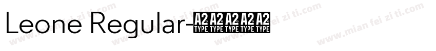 Leone Regular字体转换